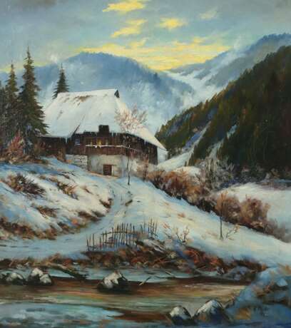 Müller, Hugo 1910 - 1994. ''Schwarzwaldhaus im Winter'', Dar… - photo 1