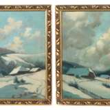 Monnogrammist WK Maler des 20. Jh.. ''Paar Winterlandschafte… - photo 2