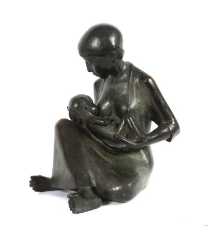 Steyer, Peter. ''Mutter mit Kind'', Bronze patiniert,… - фото 1