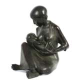 Steyer, Peter. ''Mutter mit Kind'', Bronze patiniert,… - photo 1