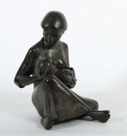 Steyer, Peter. ''Mutter mit Kind'', Bronze patiniert,… - фото 2