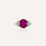 BAGUE RUBIS DE 3.30 CARATS ET DIAMANTS - фото 1