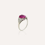 BAGUE RUBIS DE 3.30 CARATS ET DIAMANTS - фото 2