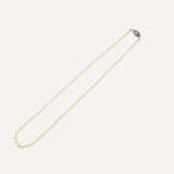 COLLIER EN CHUTE PERLES FINES, SAPHIRS ET DIAMANT - photo 2