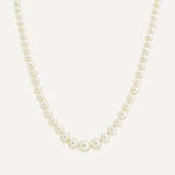 COLLIER EN CHUTE PERLES FINES, SAPHIRS ET DIAMANT - photo 3