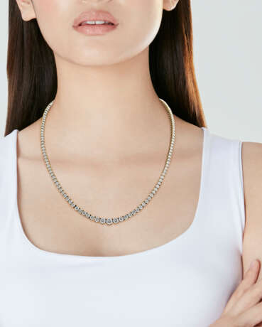 CARTIER COLLIER LIGNE EN CHUTE DIAMANTS - Foto 5