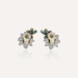 M.GÉRARD BOUCLES D'OREILLES TURQUOISES ET DIAMANTS - фото 3