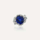 MONTURE VAN CLEEF & ARPELS BAGUE SAPHIR DE 8.47 CARATS ET DIAMANTS - photo 1