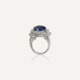 MONTURE VAN CLEEF & ARPELS BAGUE SAPHIR DE 8.47 CARATS ET DIAMANTS - photo 4