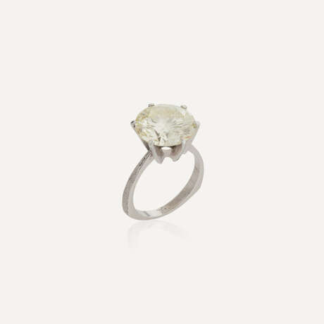 BAGUE SOLITAIRE DIAMANT DE COULEUR DE 8.37 CARATS - Foto 2