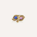 BULGARI BAGUE SAPHIR DE COULEUR, SAPHIR ET DIAMANTS - photo 2