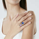 BULGARI BAGUE SAPHIR DE COULEUR, SAPHIR ET DIAMANTS - photo 4