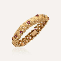 VAN CLEEF & ARPELS BRACELET RUBIS ET DIAMANTS