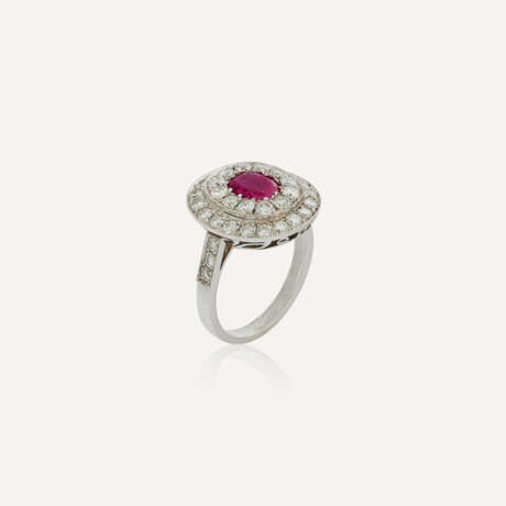 BAGUE RUBIS ET DIAMANTS - фото 2