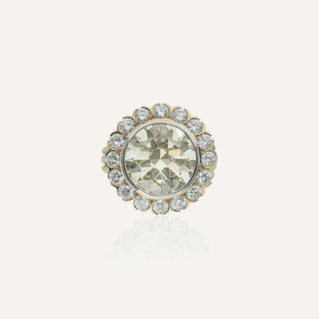 BAGUE DIAMANT DE 10.99 CARATS ET DIAMANTS - Foto 1