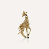 CARTIER BROCHE 'GIRAFE' ÉMERAUDE ET ÉMAIL - Foto 2