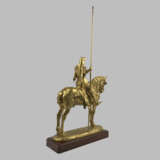 Бронзовая статуэтка «Рыцарь на коне» Fremiet Fremiet Позолоченная бронза бронзовое литье Франция 1885 г. - фото 1
