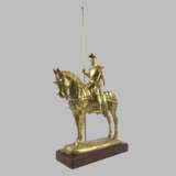 Бронзовая статуэтка «Рыцарь на коне» Fremiet Fremiet Позолоченная бронза бронзовое литье Франция 1885 г. - фото 3