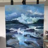 Storm oil on canvas 90 by 80 cm Oil paint картина для интерьера Marine art Kazakhstan 2024 - photo 2