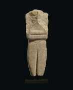 Marble. A CYCLADIC MARBLE FEMALE FIGURE
