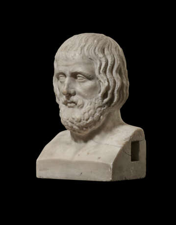 A ROMAN MARBLE HEAD OF EURIPIDES - Foto 2