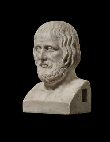 A ROMAN MARBLE HEAD OF EURIPIDES - photo 2