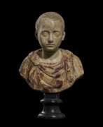 Marble. A ROMAN MARBLE POTRAIT HEAD OF A BOY AS WORSHIPPER OF ISIS