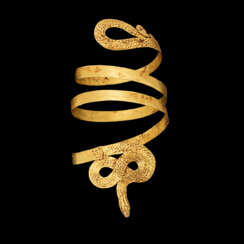 A ROMAN GOLD SNAKE ARMLET