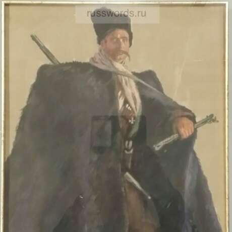 Портрет. Yevgeny Lanceray (1875 - 1946) Watercolor painting Portrait Russia 1915 - photo 3