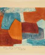 Serge Poliakoff. Serge Poliakoff. Composition rouge et bleue