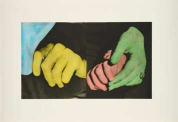 John Baldessari. Hand and Chin (With Entwined Hands)