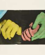 John Baldessari. John Baldessari. Hand and Chin (With Entwined Hands)