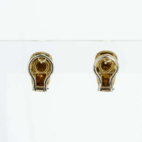 Enamel-Diamond-Set: Ring and Clip-on Earrings - photo 8