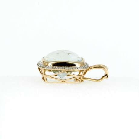 Prasiolith-Diamant-Set: Ring, Ohrringe und Anhänger - Foto 7