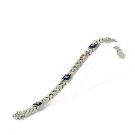 Gemstone-Diamond-Curb-Chain-Bracelet - фото 1