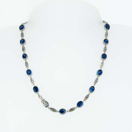 Sapphire Diamond Necklace - photo 3