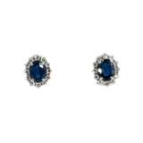 Sapphire-Diamond-Clip-on-Earrings - фото 1