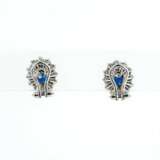 Sapphire-Diamond-Clip-on-Earrings - photo 2