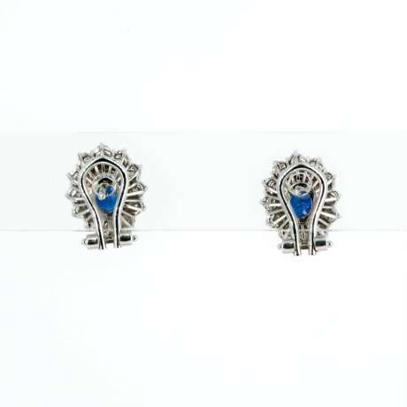 Sapphire-Diamond-Clip-on-Earrings - фото 2