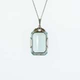 Aquamarine-Diamond-Pendant-Necklace - photo 2