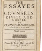 Francis Bacon. The Essayes, Doheny copy