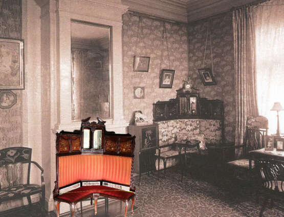Угловой диван фабрики Ф.Ф.Мельцера мельцер Мельцер Russie 1900 - photo 9