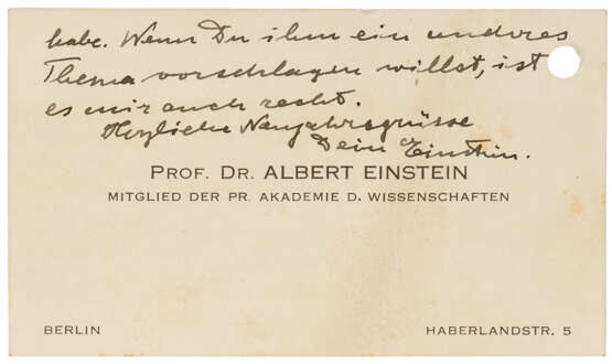 Albert Einstein (1879-1955) - Foto 1