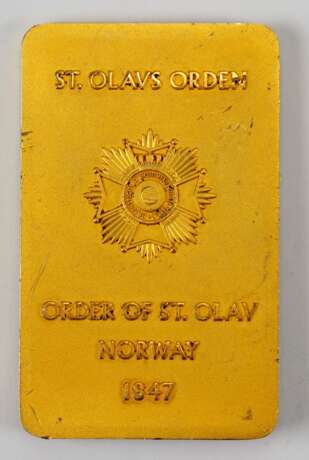 Norwegen: St. Olavs-Orden Plakette. - фото 3