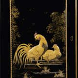 A REGENCY GILT-BRASS MOUNTED AND INLAID EBONISED, JAPANESE BLACK AND GILT-LACQUER AND PARCEL-GILT CABINET-ON-STAND - фото 4