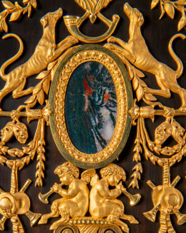 A LARGE NAPOLEON III ORMOLU, LAPIS LAZULI, JASPER, AND HARDSTONE-MOUNTED CABINET A DEUX CORPS - фото 4