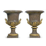 A PAIR OF LARGE SCALE SWEDISH GILT BRONZE MOUNTED BLYBERG PORPHYRY VASES - photo 6