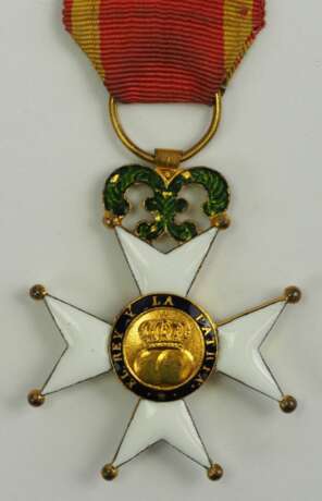 Spanien: Königlicher und Militärischer Orden des heiligen Ferdinand, 5. Modell (1856-1920), Goldenes Kreuz für Offiziere. - фото 4