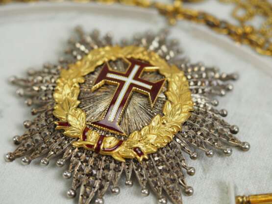 Vatikan: Allerhöchster Orden der Miliz Unseres Herrn Jesus Christus, Kollane, im Etui - Gold. - Foto 11
