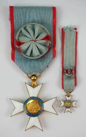 Haiti: Nationaler Ehren- und Verdienstorden, Offizierskreuz mit Miniatur. - Foto 1